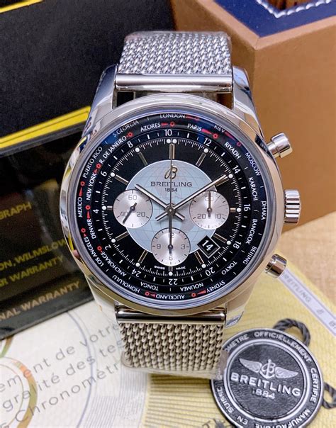 breitling transocean unitime wrist shot|breitling transocean chronograph price.